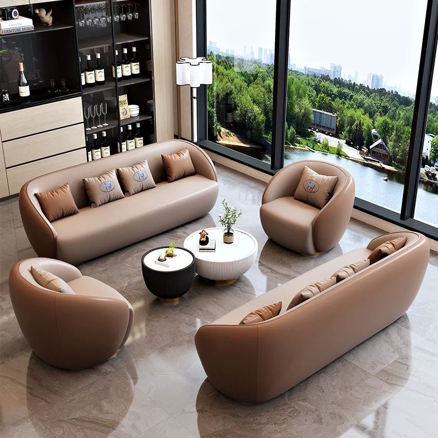 Office Furniture Luxury - โซฟาสำนักงานหรูหรา น้ำหนักเบา สไตล์โมเดิร์นมินิมอล สำหรับรับรองธุรกิจ ประชุม พักผ่อน