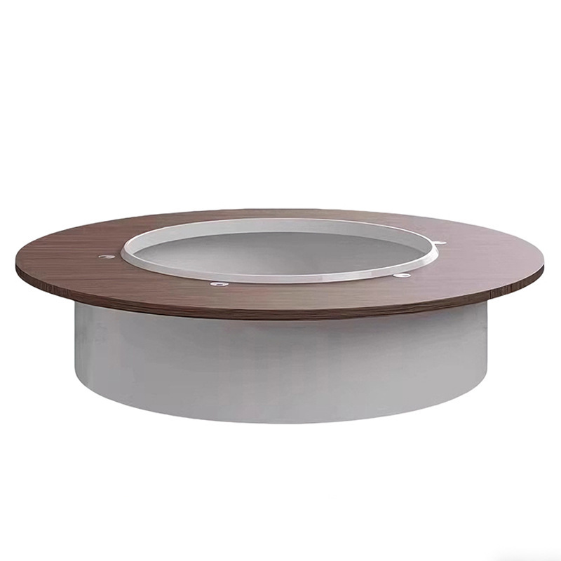 Conference Table Round - สามารถปรับแต่งขนาดและสีได้ โต๊ะประชุมทรงกลม โต๊ะฝึกอบรมรูปตัวยู พร้อมเก้าอี้ โต๊ะเจรจาขนาดใหญ่ วอลนัท