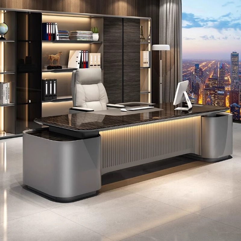 โต๊ะทำงานผู้บริหารเคลือบเงาสุด - Office Furniture Luxury บทวิจารณ์และราคา