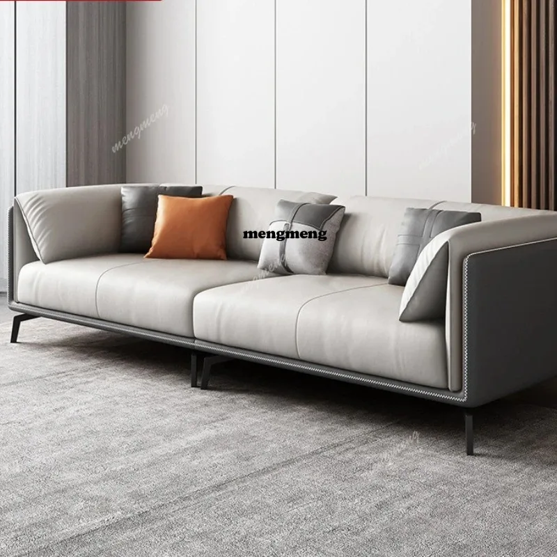 03 โซฟาสำนักงานหนังวัว โซฟาห้อ - Office Furniture Luxury บทวิจารณ์และราคา