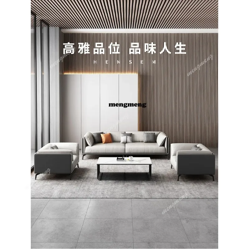 03 โซฟาสำนักงานหนังวัว โซฟาห้อ - Office Furniture Luxury บทวิจารณ์และราคา