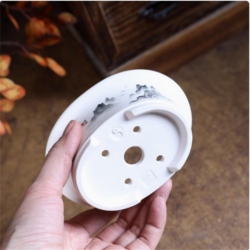 พอร์ซเลนสีขาวรูปไข่Bonsaiหม้อ, - Conference Table Round บทวิจารณ์และราคา