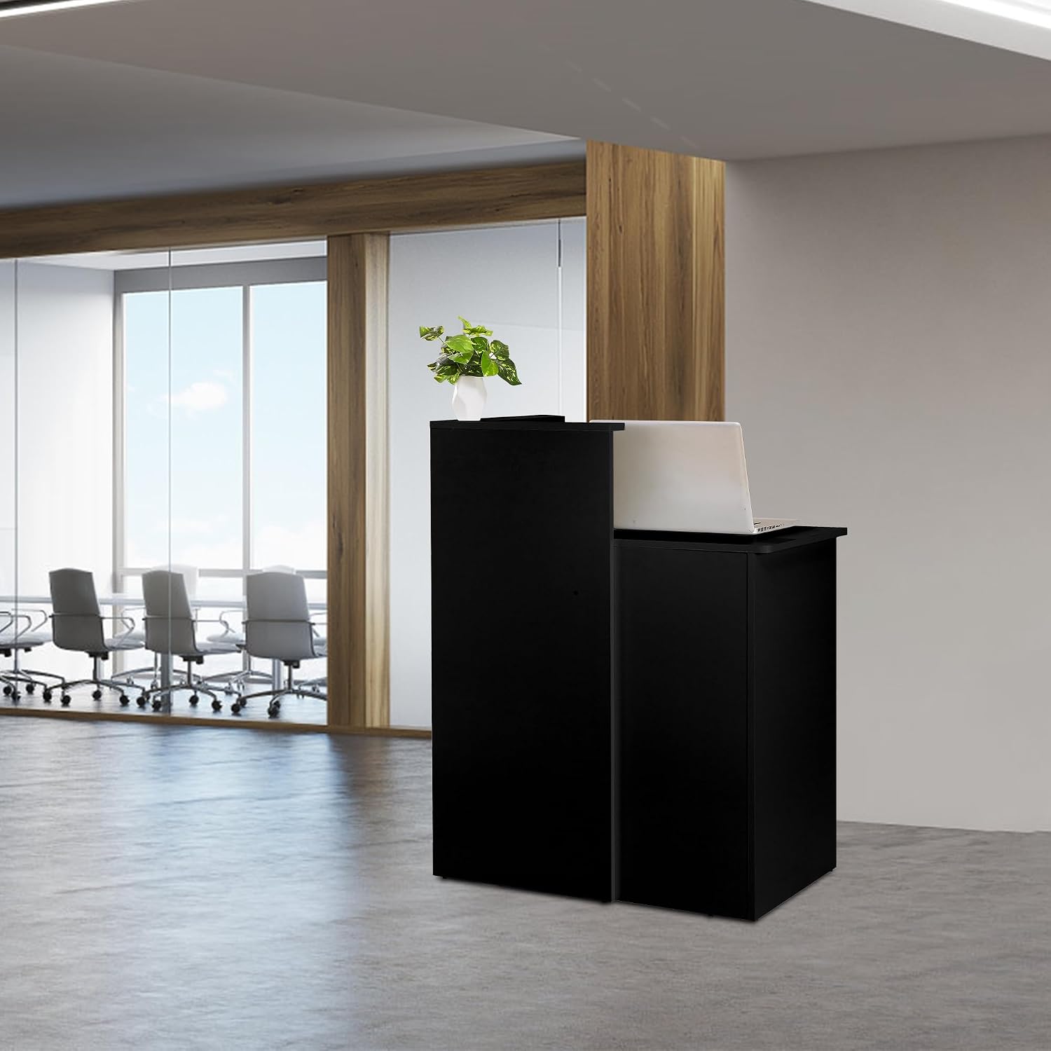 โต๊ะรับรองแขกขนาดเล็กพร้อมเคาน - Reception Desk Counter บทวิจารณ์และราคา