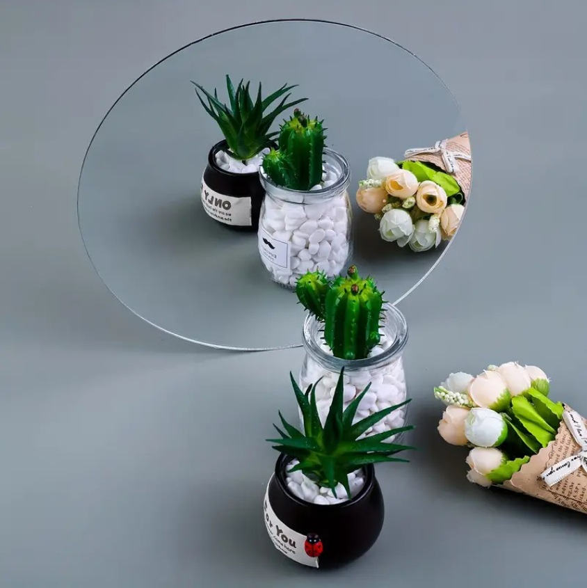 6 แพ็คอะคริลิคกระจกกลม Non แก้ - Conference Table Round บทวิจารณ์และราคา
