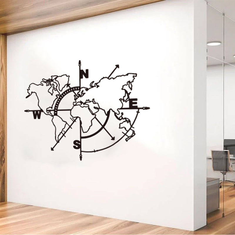 ขนาดใหญ่ World แผนที่เข็มทิศสต - Office Furniture World บทวิจารณ์และราคา