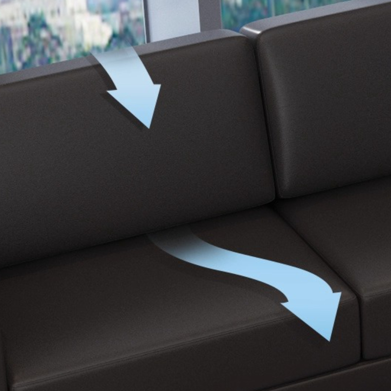 โซฟาสำนักงานหนังวัวแท้ ดีไซน์ไ - Office Furniture Luxury บทวิจารณ์และราคา