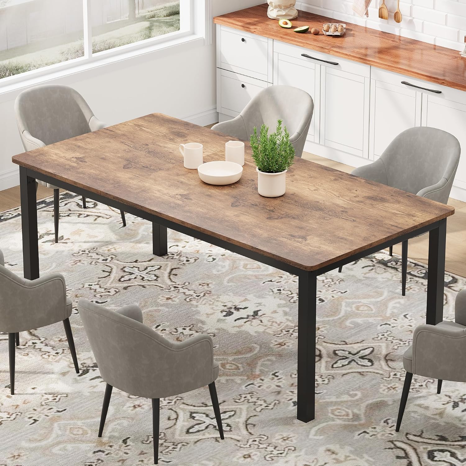 โต๊ะอาหารอุตสาหกรรมขนาด 71 นิ้ - Conference Table Round บทวิจารณ์และราคา