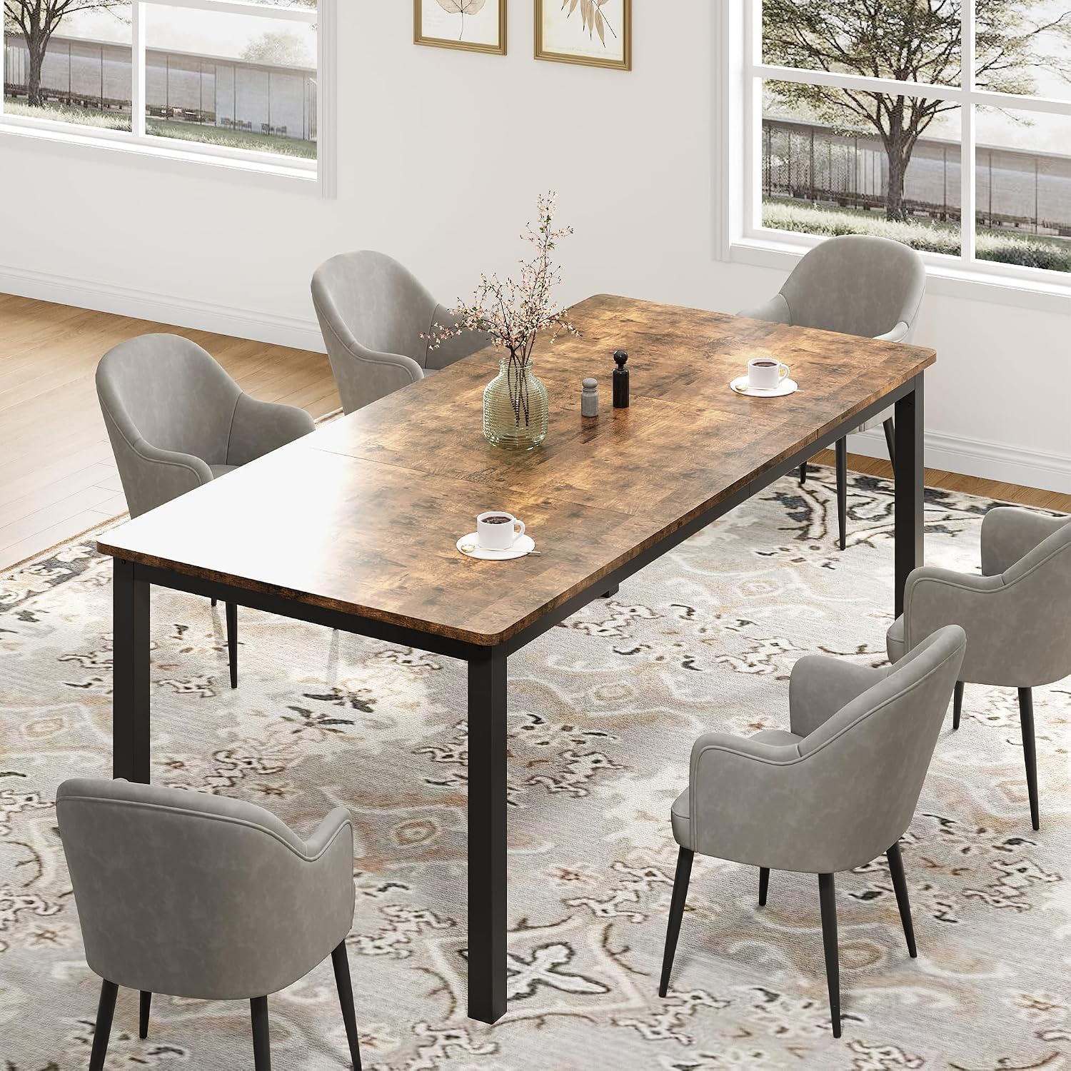 โต๊ะอาหารอุตสาหกรรมขนาด 71 นิ้ - Conference Table Round บทวิจารณ์และราคา