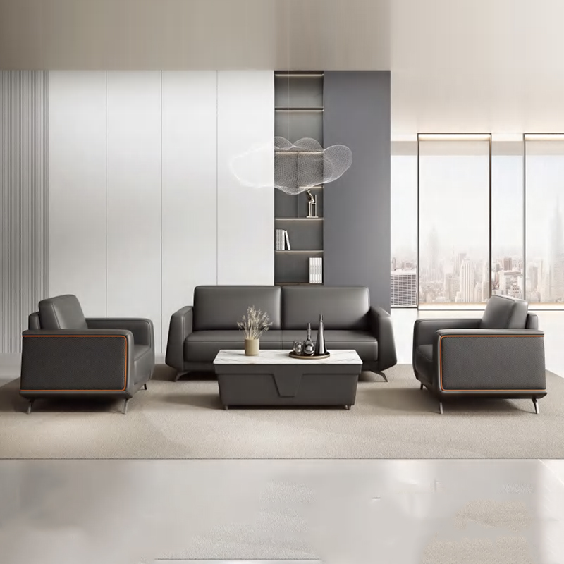ชุดโซฟาสำนักงานหนังหรูหราทันสม - Office Furniture Luxury บทวิจารณ์และราคา