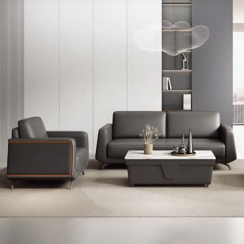 ชุดโซฟาสำนักงานหนังหรูหราทันสม - Office Furniture Luxury บทวิจารณ์และราคา